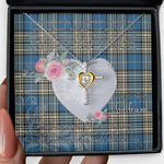 Gift For My Beautiful Girlfriend Necklace Valentine Necklace Clan Napier Ancient Tartan Cross Dancing Necklace Scottish Tartan Jewelry