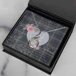 Rising Phoenix Necklace - Valentine Necklace Clan MacDowall Tartan Gift for Girlfriend, Gift for My Wife Rising Phoenix Necklace