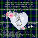 Rising Phoenix Necklace - Valentine Necklace Clan Forbes Tartan Gift for Girlfriend, Gift for My Wife Rising Phoenix Necklace