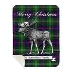 Scotstee Shop Plaid Tartan Blanket With Moose Clan Sutherland Plaid Blanket, plaid blanket australia,plaid blanket canada,plaid christmas blanket,plaid fleece sherpa blanket,plaid sherpa blanket canada,plaid sherpa blanket lipstick,plaid sherpa blanket pink,plaid sherpa blanket queen