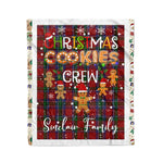 Personalized Gift Tartan Plaid Blanket Clan Sinclair With Christmas Cookie Baking Crew Christmas Gift Blanket, Plaid Blanket, Christmas Fleece Blanket, Christmas Blanket, Tartan Blanket, Scottish Blanket, Scotland Blanket, Family Name Blanket, Custom Blanket, Personalized Blanket