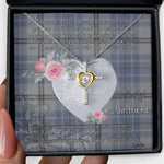 Gift For My Beautiful Girlfriend Necklace Valentine Necklace Clan Tweedie Tartan Cross Dancing Necklace Scottish Tartan Jewelry