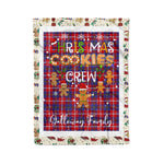 Products Personalized Gift Tartan Plaid Blanket Clan Galloway Red With Christmas Cookie Baking Crew Christmas Gift Blanket, Plaid Blanket, Christmas Fleece Blanket, Christmas Blanket, Tartan Blanket, Scottish Blanket, Scotland Blanket, Family Name Blanket, Custom Blanket, Personalized Blanket