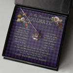 To My Beautiful Soulmate Necklace In Your Eyes I Have Found My Home Clan Horsburgh Tartan Crown Pendant Necklace