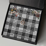 To My Beautiful Soulmate Necklace In Your Eyes I Have Found My Home Clan MacFarlane Black & White Tartan Crown Pendant Necklace