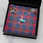 Sea Turtle Necklace To My Beautiful Soulmate Necklace In Your Eyes I Have Found My Home Clan Graham of Menteith Pink Tartan Blue Turtle Necklace