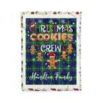 Personalized Gift Tartan Plaid Blanket Clan Hamilton Hunting With Christmas Cookie Baking Crew Christmas Gift Blanket, Plaid Blanket, Christmas Fleece Blanket, Christmas Blanket, Tartan Blanket, Scottish Blanket, Scotland Blanket, Family Name Blanket, Custom Blanket, Personalized Blanket