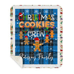 Personalized Gift Tartan Plaid Blanket Clan Ramsay Ancient With Christmas Cookie Baking Crew Christmas Gift Sherpa Blanket, tartan sherpa blanket,buffalo plaid sherpa blanket,christmas sherpa blanket,Christmas Throw Blanket,green plaid sherpa blanket,green sherpa blanket