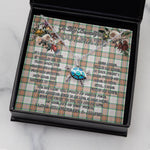 Sea Turtle Necklace To My Beautiful Soulmate Necklace In Your Eyes I Have Found My Home Clan Grant of Auchnarrow Tartan Blue Turtle Necklace