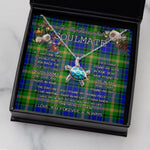 Sea Turtle Necklace To My Beautiful Soulmate Necklace In Your Eyes I Have Found My Home Clan MaiTland Tartan Blue Turtle Necklace