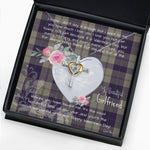 Gift For My Beautiful Girlfriend Necklace Valentine Necklace Clan Cunningham Dress Blue Tartan Cross Dancing Necklace Scottish Tartan Jewelry