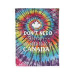 Scotstee Shop - Scotstee Shop Blanket Go To Canada Swirl Tie Dye Cornhole Hippie Rainbow Fleece Blanket