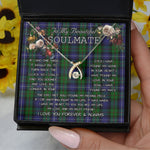 To My Beautiful Soulmate Necklace In Your Eyes I Have Found My Home Clan Donnachaidh Robertson Tartan Wishbone Dancing Necklace