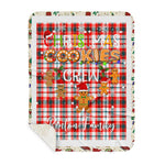 Personalized Gift Tartan Plaid Blanket Clan Renton With Christmas Cookie Baking Crew Christmas Gift Sherpa Blanket, tartan sherpa blanket,buffalo plaid sherpa blanket,christmas sherpa blanket,Christmas Throw Blanket,green plaid sherpa blanket,green sherpa blanket