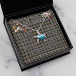 Sea Turtle Necklace To My Beautiful Soulmate Necklace In Your Eyes I Have Found My Home Clan MacKenzie Weathered Tartan Blue Turtle Necklace