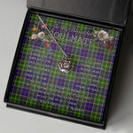To My Beautiful Soulmate Necklace In Your Eyes I Have Found My Home Clan Ayrshire Tartan Crown Pendant Necklace