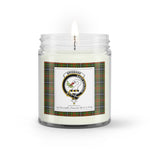Soy Wax Candle - Buffalo Plaid Candle Clan Crest Badge Brisbane Tartan Plaid Soy Wax Candle, oil candle, candle handmade, wax candle, soy wax, nature wax, natural soy wax, natural soy candles, natural candle