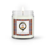 Soy Wax Candle - Buffalo Plaid Candle Clan Crest Badge Cameron Of Lochiel Ancient Tartan Plaid Soy Wax Candle, oil candle, candle handmade, wax candle, soy wax, nature wax, natural soy wax, natural soy candles, natural candle