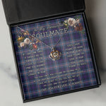 To My Beautiful Soulmate Necklace In Your Eyes I Have Found My Home Clan Nevoy Tartan Crown Pendant Necklace