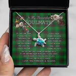 Sea Turtle Necklace To My Beautiful Soulmate Necklace In Your Eyes I Have Found My Home Clan Kinnear Tartan Blue Turtle Necklace, Valentine Necklace Gift for Girlfriend Clan Mitchell Ancient Tartan Sunflower Pendant Necklace, Scottish Tartan Jewelry, valentine necklace, necklace girlfriend, necklace for wife, cute necklaces for girlfriend, jewelry for girlfriend, to my soulmate necklace, to my future wife necklace