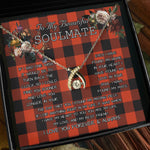 To My Beautiful Soulmate Necklace In Your Eyes I Have Found My Home Clan Rob Roy MacGregor Ancient Tartan Wishbone Dancing Necklace