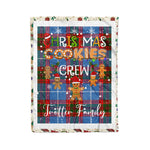 Personalized Gift Tartan Plaid Blanket Clan Trotter With Christmas Cookie Baking Crew Christmas Gift Blanket, Plaid Blanket, Christmas Fleece Blanket, Christmas Blanket, Tartan Blanket, Scottish Blanket, Scotland Blanket, Family Name Blanket, Custom Blanket, Personalized Blanket