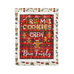 Personalized Gift Tartan Plaid Blanket Clan Bain With Christmas Cookie Baking Crew Christmas Gift Blanket, Plaid Blanket, Christmas Fleece Blanket, Christmas Blanket, Tartan Blanket, Scottish Blanket, Scotland Blanket, Family Name Blanket, Custom Blanket, Personalized Blanket