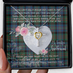 Gift For My Beautiful Girlfriend Necklace Valentine Necklace Clan Cameron of Erracht Ancient Tartan Cross Dancing Necklace Scottish Tartan Jewelry