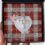 Gift For My Beautiful Girlfriend Necklace Valentine Necklace Clan MacFie Tartan Cross Dancing Necklace Scottish Tartan Jewelry