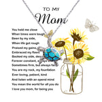 Opal Turtle Necklace - Mom Necklace Gift - To My Mom - You Mean The World For All You Do Mother's Day Necklace