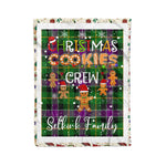 Personalized Gift Tartan Plaid Blanket Clan Selkirk With Christmas Cookie Baking Crew Christmas Gift Blanket, Plaid Blanket, Christmas Fleece Blanket, Christmas Blanket, Tartan Blanket, Scottish Blanket, Scotland Blanket, Family Name Blanket, Custom Blanket, Personalized Blanket