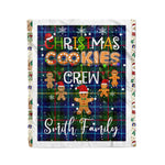 Personalized Gift Tartan Plaid Blanket Clan Smith Modern With Christmas Cookie Baking Crew Christmas Gift Blanket, Plaid Blanket, Christmas Fleece Blanket, Christmas Blanket, Tartan Blanket, Scottish Blanket, Scotland Blanket, Family Name Blanket, Custom Blanket, Personalized Blanket