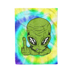 Scotstee Shop - Scotstee Shop Blanket Angry Alien Tie Dye Rainbow Hippie Fleece Blanket