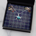 Sea Turtle Necklace To My Beautiful Soulmate Necklace In Your Eyes I Have Found My Home Clan Nevoy Tartan Blue Turtle Necklace