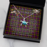 Sea Turtle Necklace To My Beautiful Soulmate Necklace In Your Eyes I Have Found My Home Clan Carnegie Modern Tartan Blue Turtle Necklace