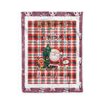Personalized Gift Tartan Plaid Blanket Clan Renton With Funny Santa Snowman Reindeer Merry Christmas Fleece Blanket, Home Living Room, Plaid Blanket, Tartan Blanket, Scottish Blanket, Buffalo fleece blanket, Christmas Blanket
