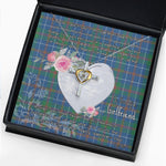 Gift For My Beautiful Girlfriend Necklace Valentine Necklace Clan MacHardy Tartan Cross Dancing Necklace Scottish Tartan Jewelry