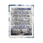 Scotstee Shop - Fleece Blanket - Personalized Gift To My Husband I Love You Gift For Him Forever and Always Love You Gift Fleece Blanket