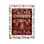 Personalized Gift Tartan Plaid Blanket Clan MacIver With Christmas Cookie Baking Crew Christmas Gift Blanket, Plaid Blanket, Christmas Fleece Blanket, Christmas Blanket, Tartan Blanket, Scottish Blanket, Scotland Blanket, Family Name Blanket, Custom Blanket, Personalized Blanket