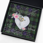 Gift For My Beautiful Girlfriend Necklace Valentine Necklace Clan Monteith Modern Tartan Cross Dancing Necklace Scottish Tartan Jewelry
