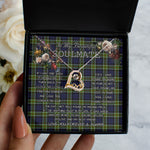 To My Beautiful Soulmate Necklace In Your Eyes I Have Found My Home Clan Colquhoun Modern Tartan Forever Love Necklace