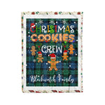 Personalized Gift Tartan Plaid Blanket Clan Blackwatch Ancient With Christmas Cookie Baking Crew Christmas Gift Blanket, Plaid Blanket, Christmas Fleece Blanket, Christmas Blanket, Tartan Blanket, Scottish Blanket, Scotland Blanket, Family Name Blanket, Custom Blanket, Personalized Blanket