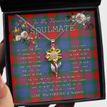 To My Beautiful Soulmate Sunflower Necklace In Your Eyes I Have Found My Home Clan Mar Tartan Jewelry For Girlfriend