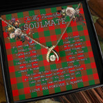 To My Beautiful Soulmate Necklace In Your Eyes I Have Found My Home Clan Moncrieffe Tartan Wishbone Dancing Necklace