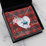 Sea Turtle Necklace Gift for My Beautiful Girlfriend Valentines Necklace Clan MacIver Tartan Blue Turtle Necklace