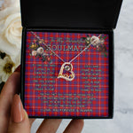 To My Beautiful Soulmate Necklace In Your Eyes I Have Found My Home Clan Hamilton Modern Tartan Forever Love Necklace