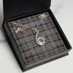To My Beautiful Soulmate Necklace In Your Eyes I Have Found My Home Clan MacKay Weathered Tartan Rising Phoenix Necklace
