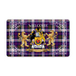 Tartan Door Mat The Family MacDonald Dress Modern Welcome Mat, Plaid Doormat Scottish