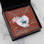 Sea Turtle Necklace Gift for My Beautiful Girlfriend Valentines Necklace Clan Maxwell Tartan Blue Turtle Necklace