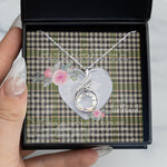 Rising Phoenix Necklace - Valentine Necklace Clan Burns Tartan Gift for Girlfriend, Gift for My Wife Rising Phoenix Necklace